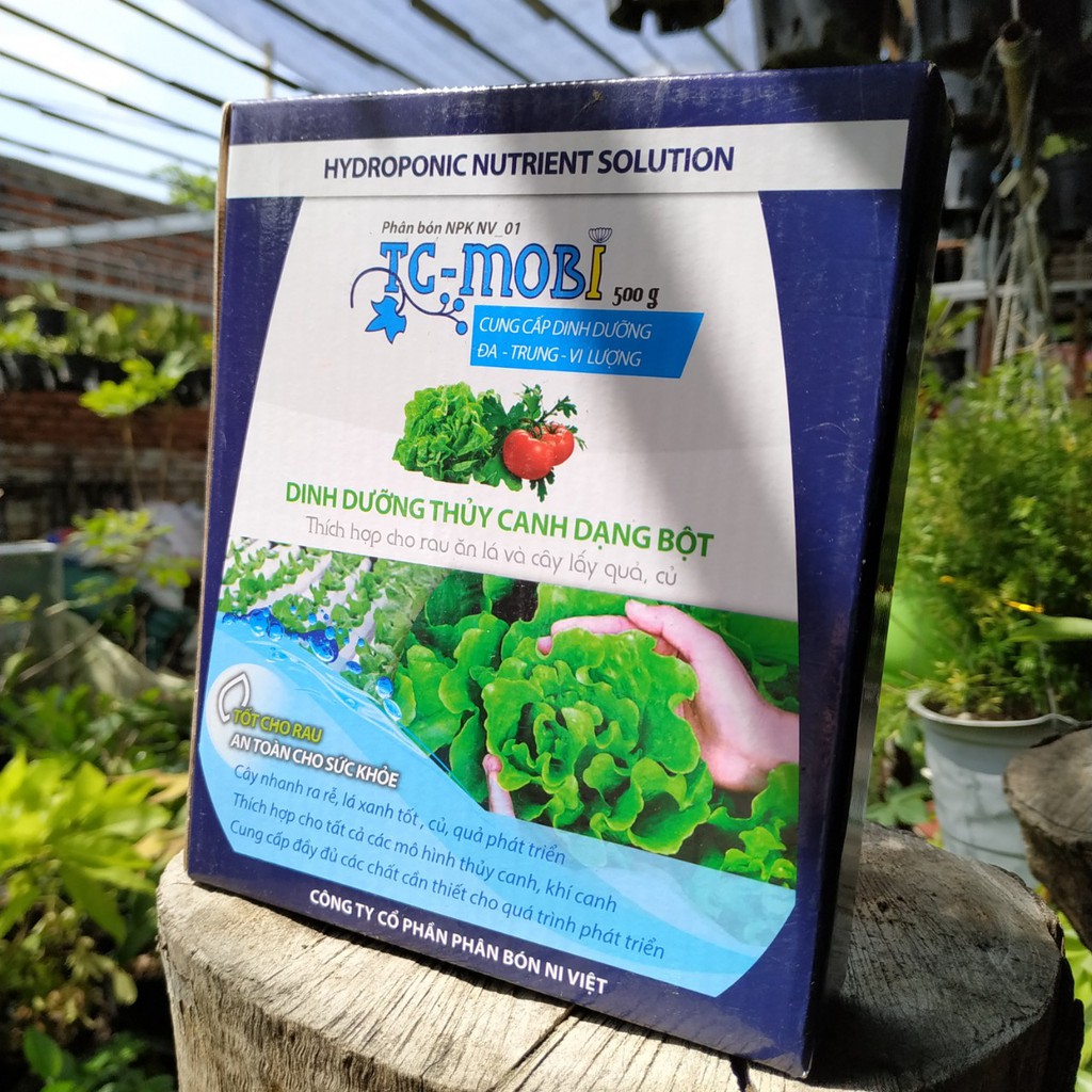 Dinh dưỡng Thủy canh TC-MOBI 500g (~pha 500 lít) ( Bột Thủy Canh Hydroponic fertilizer )