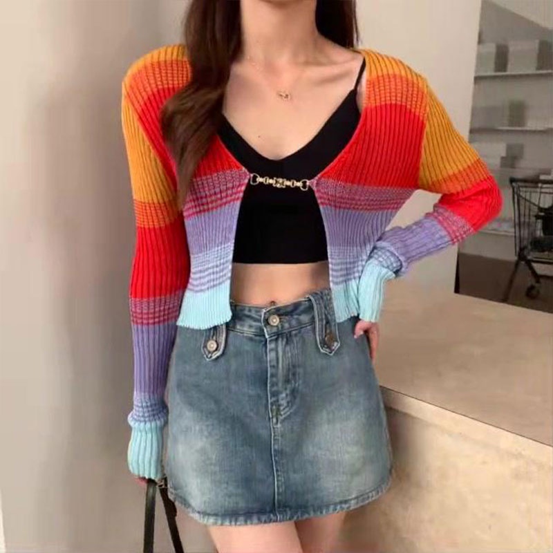 Áo Khoác cardigan Dệt Kim Tay Dài Chống Nắng Phong Cách Hàn Quốc Thời Trang Cho Nữ