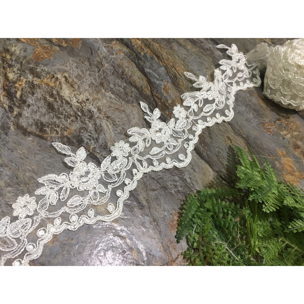 Ren chân cao cấp RCM0005 cao 7cm dùng may váy đầm thời trang, váy cưới, làm đồ decor trang trí, đồ lót, váy ngủ...