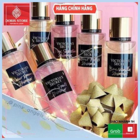 [Bill Mỹ] Xịt thơm body mist có nhũ Victoria Secret, Bath And Body Works 20ML