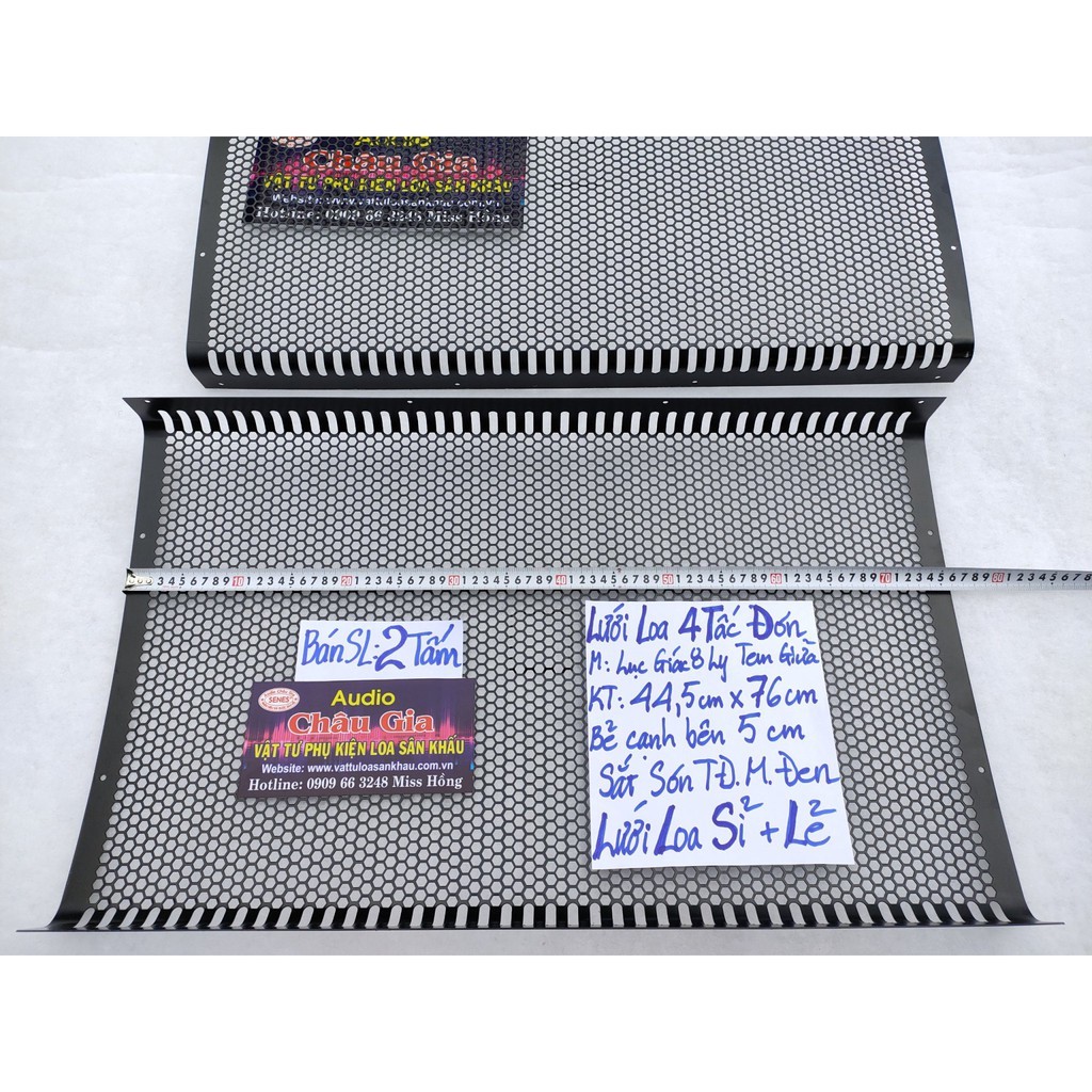 Lưới loa 4 tấc 44.5cmx 76cm 2 tấm Audio Châu Gia