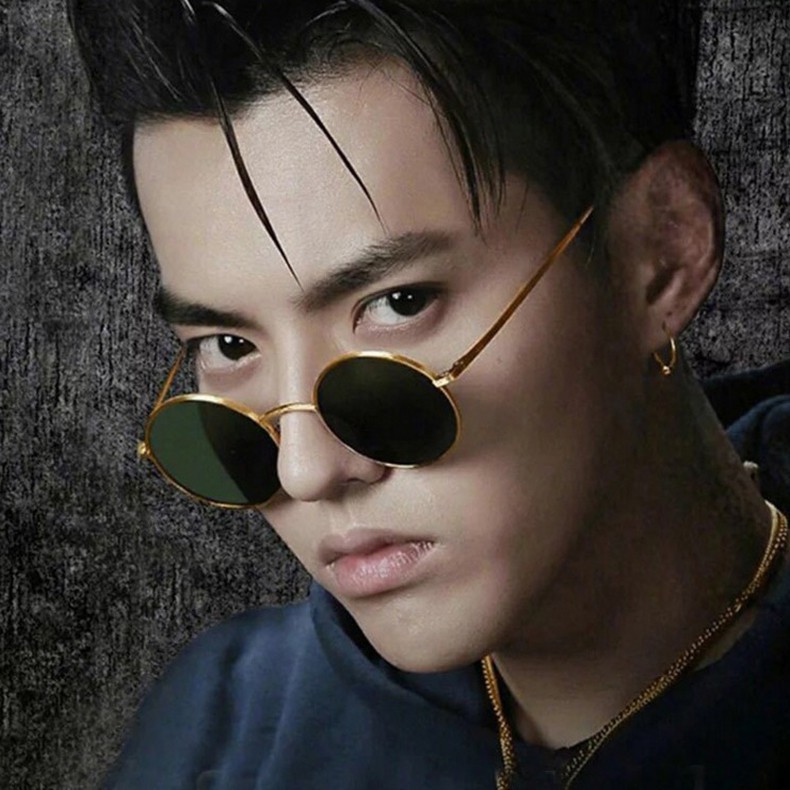 Mắt kính gọng tròn thời trang phong cách Hàn Quốc 2020 chống tia UV