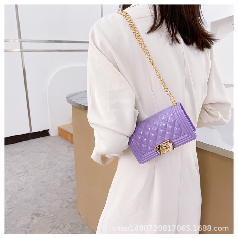 Túi Đeo Chéo Mini Phối Dây Xích Thời Trang Mới Ml248 2021