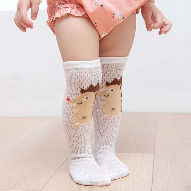 XIXI Tất Lưới Thoáng Khí Cao Đến Đầu Gối Chống Muỗi In Họa Tiết Thú Hoạt Hình Nhiều Màu Sắc Thời Trang Mù