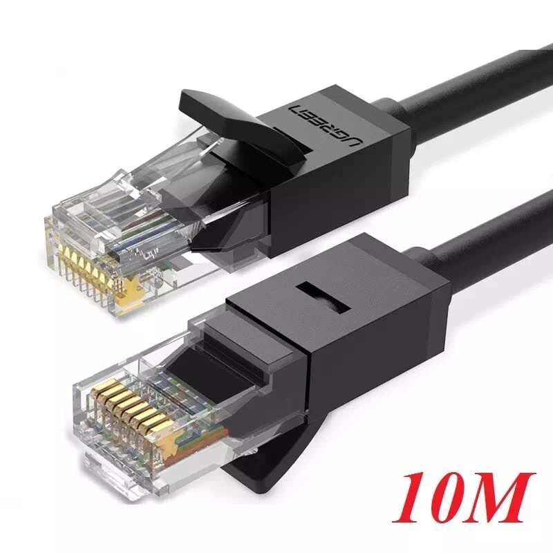Cáp mạng đúc sẵn Cat6 tròn dài 10m chính hãng Ugreen 20164 cao cấp