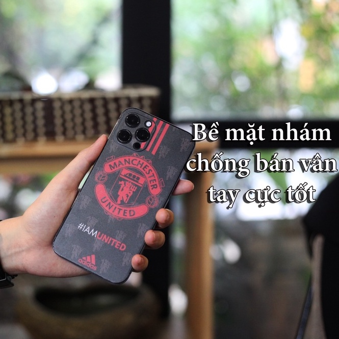 Miếng Dán Skin Điện Thoại In Hình Mu Dán Lưng ManU Cho Iphone 6/ 7/ 8/ X/ XS/ 11/ 11 Pro Max Và Dòng Máy Android