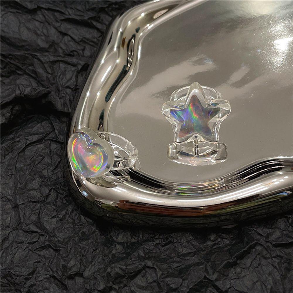 Nhẫn Resin Họa Tiết Hoa Hồng Phong Cách Hàn Quốc Thời Trang
