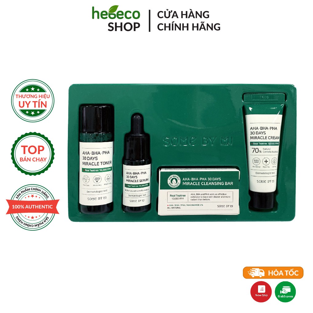 Combo Ngăn ngừa Mụn Some By Mi AHA BHA PHA 30 Days Miracle Mini - Hàn Quốc Chính Hãng