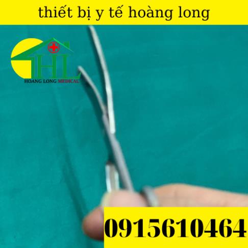 Kéo Y Tế , Kéo Cong 2 Đầu Tù 14cm Sắc Bén Hàng Loại 1 Pakistan