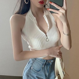 Áo thun không tay cổ tròn thời trang dành cho nữ