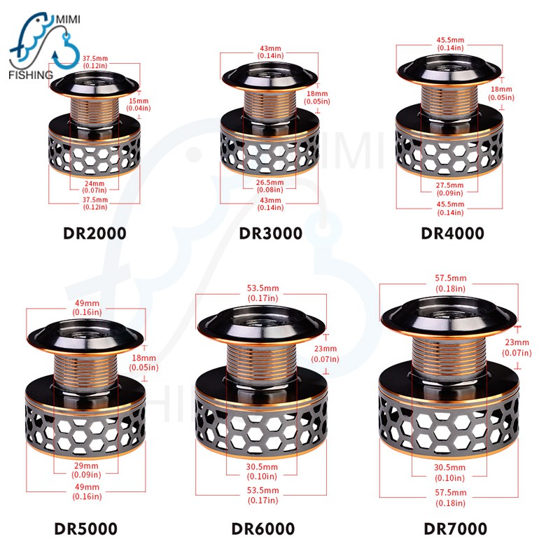 Máy câu cá hàng cao cấp Proberos DR, full kim loại Size: 2000-3000-4000-5000-6000