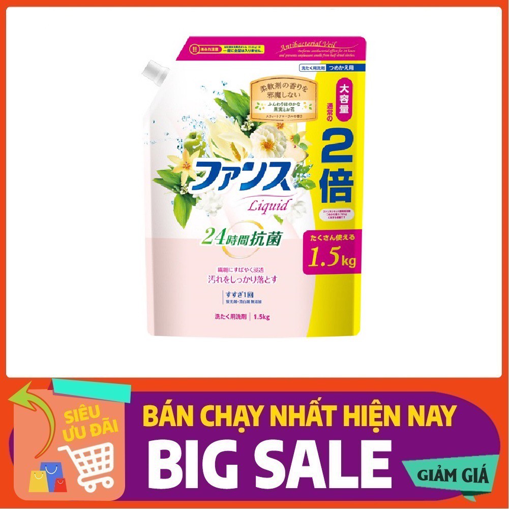 Nước giặt đậm đặc, kháng khuẩn cao cấp Kaori 1,5kg