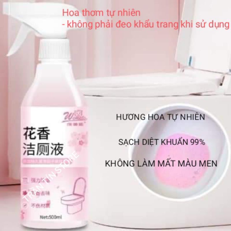 Chai xịt rẩy rửa hương hoa anh đào 500ml