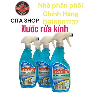 Nước lau kính jack đa năng siêu sạch - chai 650ml