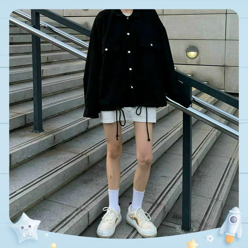 Áo sơ mi nữ nam unisex chất nhung thoải mái ulzzang hàn quốc 314onthetrending