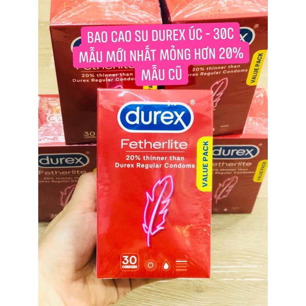 Bao cao su Durex Úc 30c