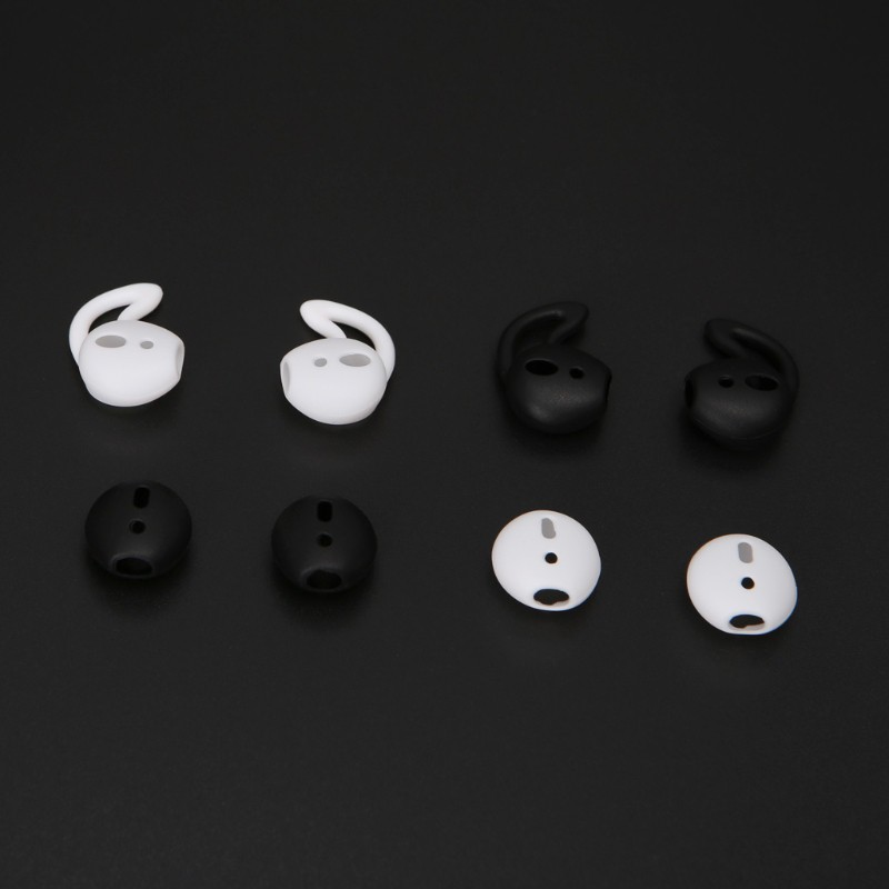 IPHONE Set 4 Cặp Vỏ Bọc Silicon Bảo Vệ Tai Nghe Cho Apple Airpods