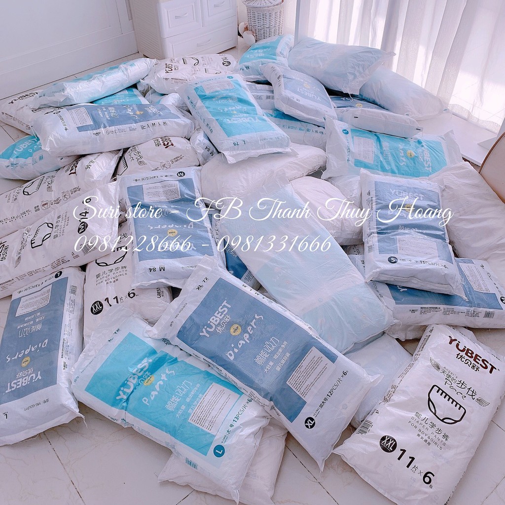 Bỉm Yubest nội địa Trung gồm Dán/Quần M84/XL72/XXL66