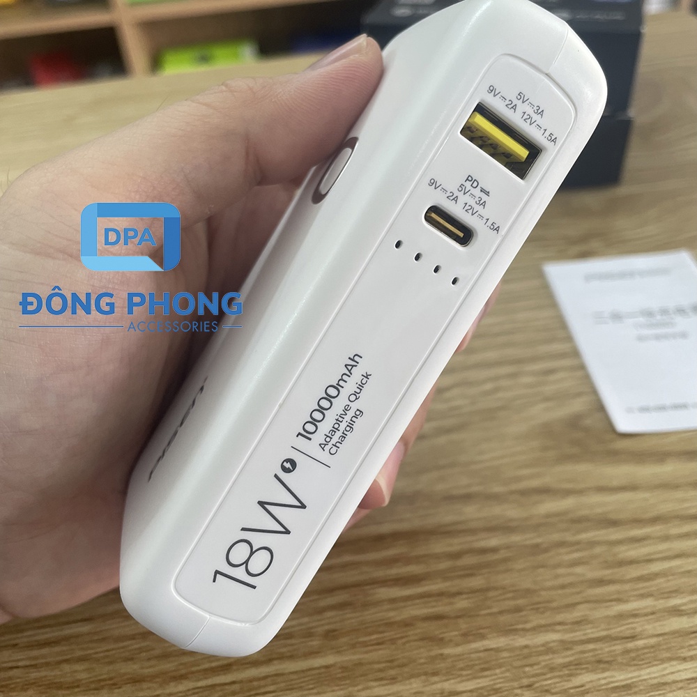 Pin Sạc Dự Phòng Pisen TS-D289 10000mAh Chính Hãng Tích Hợp Chân Cắm Điện Trực Tiếp