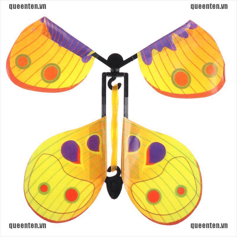 Flying butterfly surprise greeting card book magic toy fly wind up magic props QUVN
