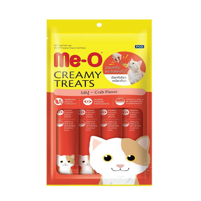 Súp Thưởng Me-O Creamy Treats Cho Mèo ( gói 4 Thanh X 15g)