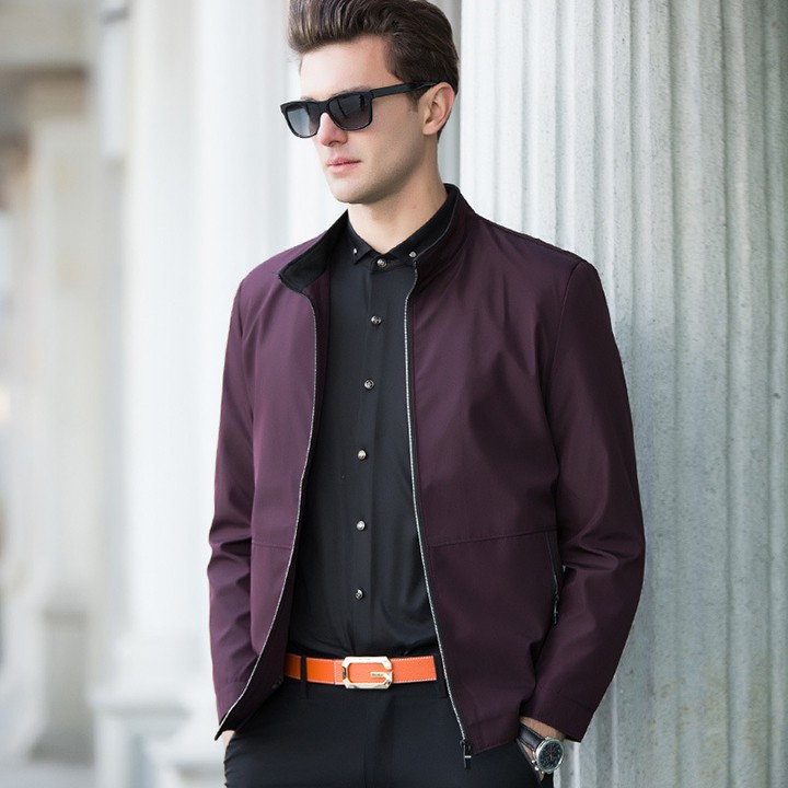 Áo khoác dù nam cổ trụ vải dù hai lớp mềm đẹp - AK1822