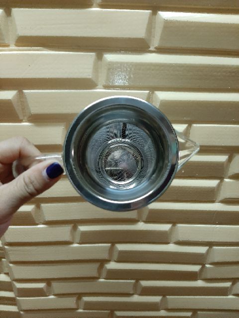 Bình trà thủy tinh có lọc inox 1170ml