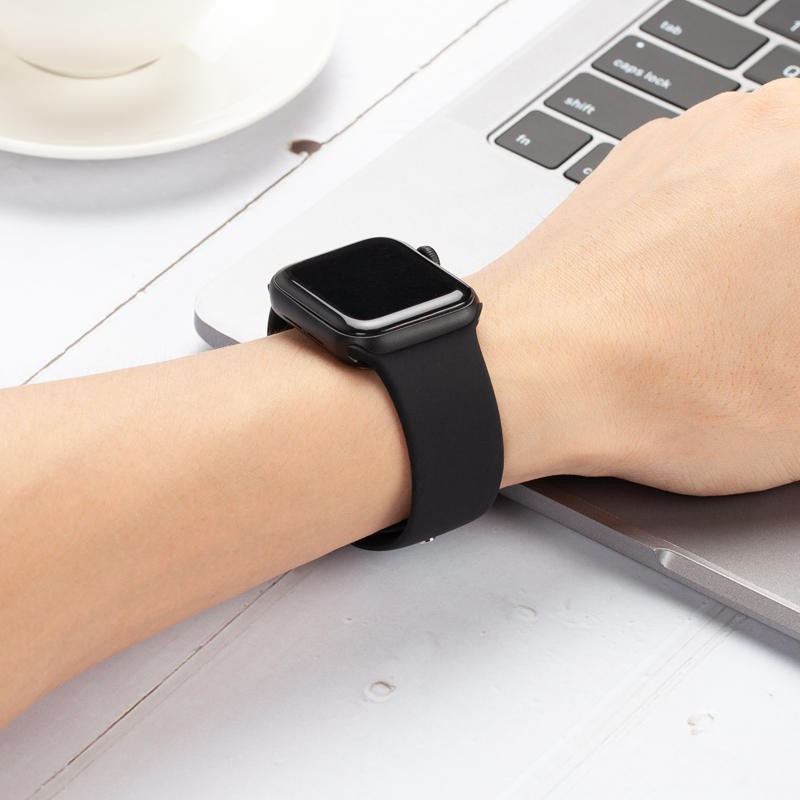 Dây đeo đồng hồ silicon màu kẹo tương thích với Apple Watch Band Apple Watch Dây đeo 44 / 42mm 40/38mm Kích thước S / M M / L cho Iwatch Series SE / 6/5/4/3/2/1 apple watch strap