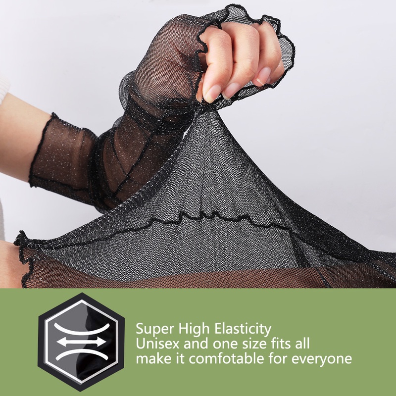 Vỏ Bọc Cánh Tay Chiffon Phối Ren Chống Tia UV Thời Trang Mùa Hè Cho Nữ