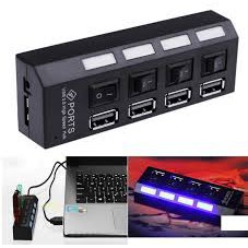 Hub chia usb 4 cổng 4 công tắc