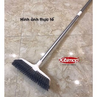 Chổi cọ nhà vệ sinh Kitimop-Z1 chổi cọ sàn và gạt nước đa năng 2 trong 1, cán tùy chỉnh độ dài, bảo hành 12 tháng