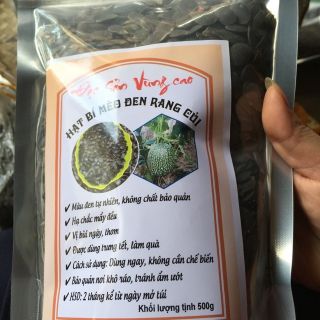 Hạt bí mèo đen Hà Giang rang củi 500gr