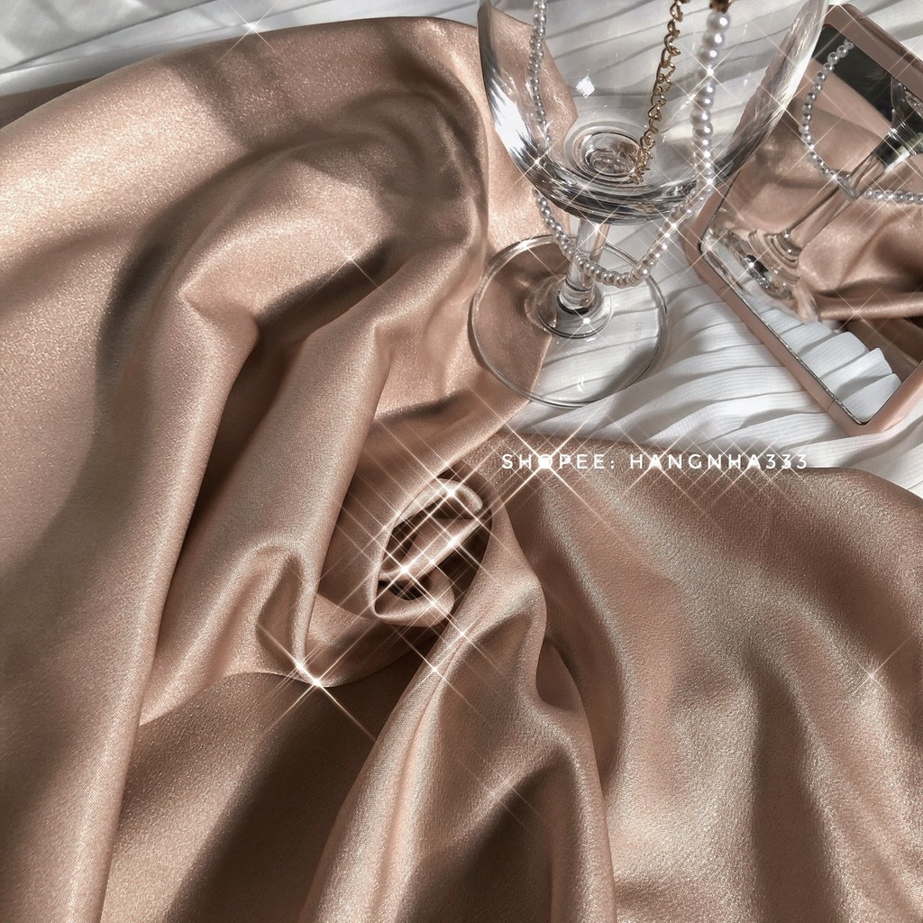 SẴN🔥Váy lụa 2 dây cổ đổ phi lụa cao cấp | BigBuy360 - bigbuy360.vn