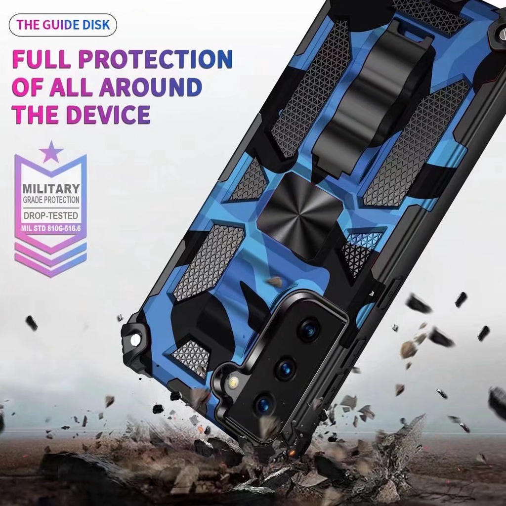 Military Armor Phone Case For Samsung Galaxy S20 S20 Plus S20 Ultra Note 20 Note 20 Ultra S20 FE 5G S21 S21 Plus S21 Ultra S21 FE Shockproof Cover