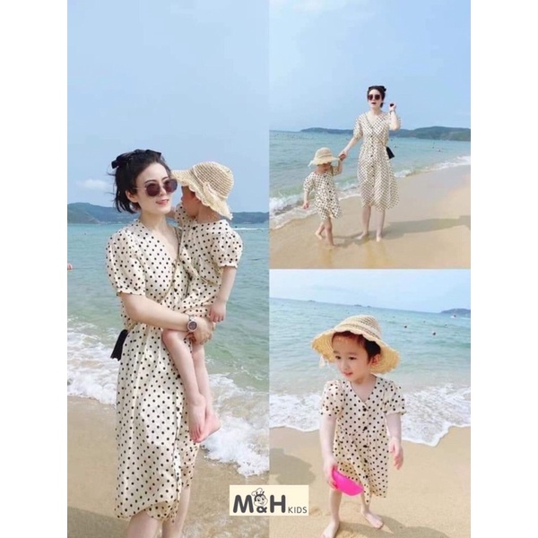 VÁY CẶP MẸ CON CHẤT ĐŨI MÁT
