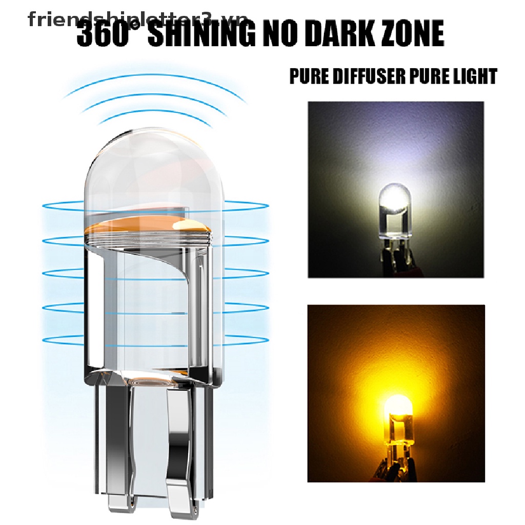 Đèn Led T10 6000K Ánh Sáng Trắng Dành Cho Ô Tô / HOT / COB W5W