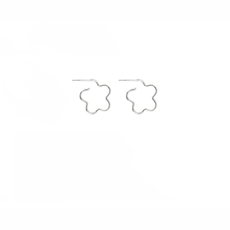 Hoa tai rỗng đơn giản Hoa tai nữ phong cách hàn quốc