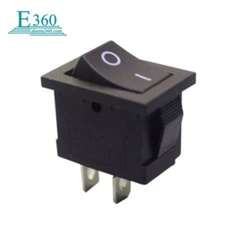 Công tắc bập bênh kcd11 2p 3a 250v 10x15mm màu đen