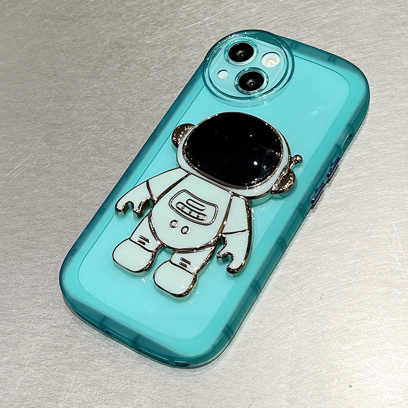 Ốp Điện Thoại Trong Suốt Hình Phi Hành Gia Cho iPhone 13 11 12Pro Max X XR XS Max