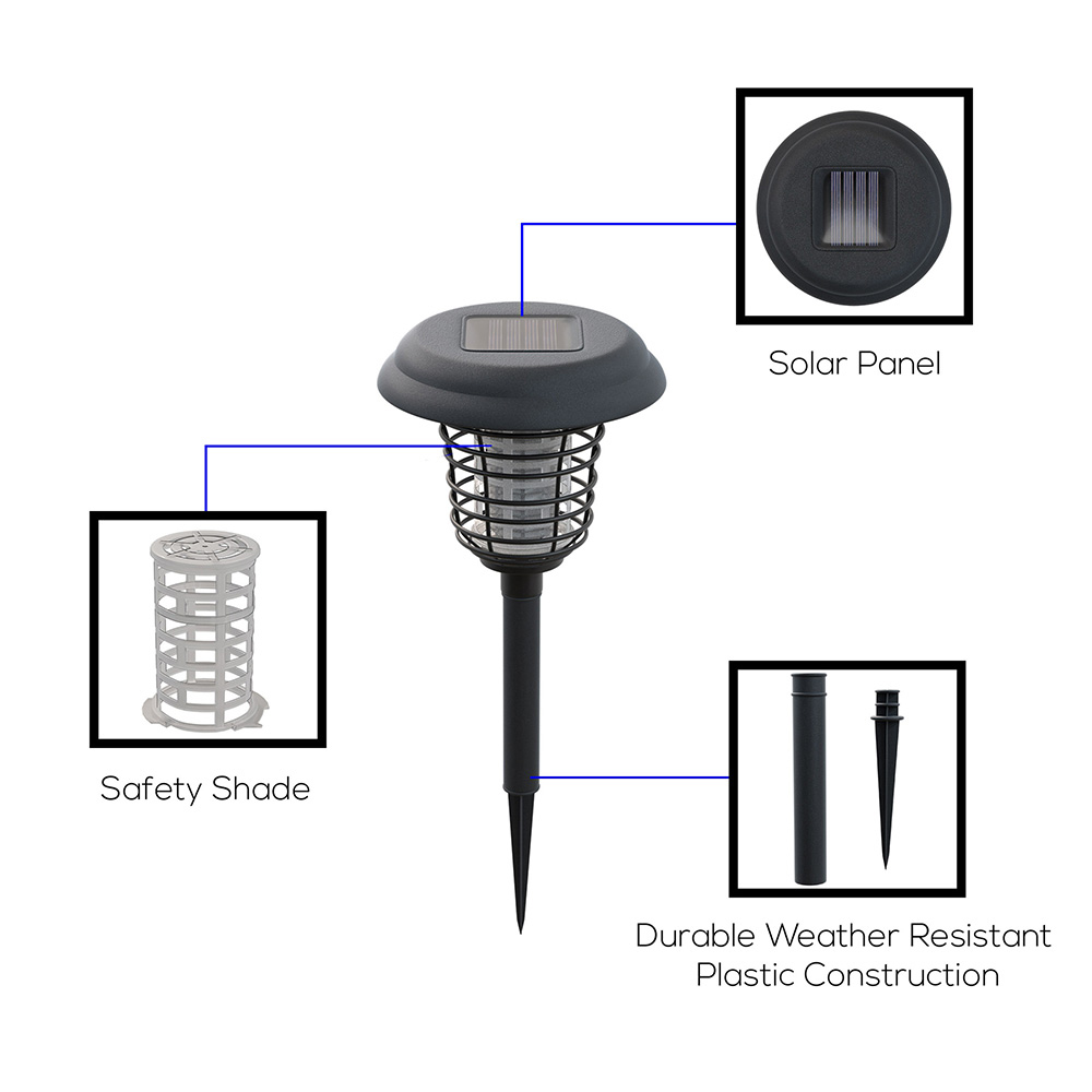 Đèn Led Diệt Muỗi Ngoài Trời Sử Dụng Năng Lượng Mặt Trời