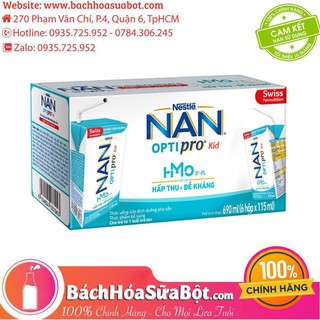 Combo 3 Lốc Sữa Dinh Dưỡng Pha Sẵn Nan Optipro Kid 115ml/Hộp - 3 Lốc 18 Hộp
