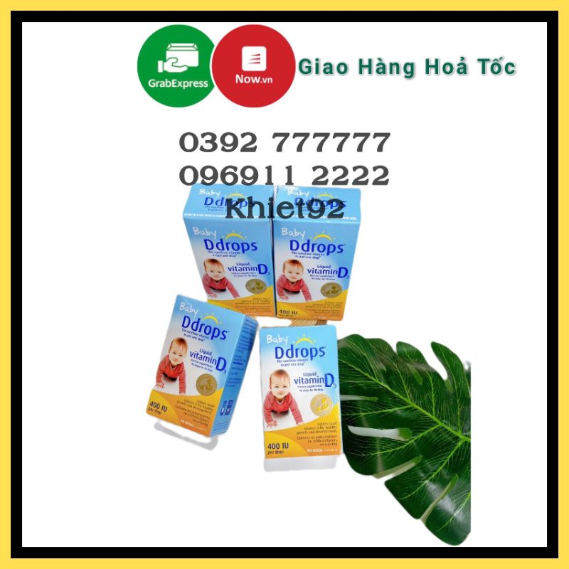 (hàng Air) D3 BABY DdROPS  Mỹ cho bé 0-12 tuổi Date T72024/