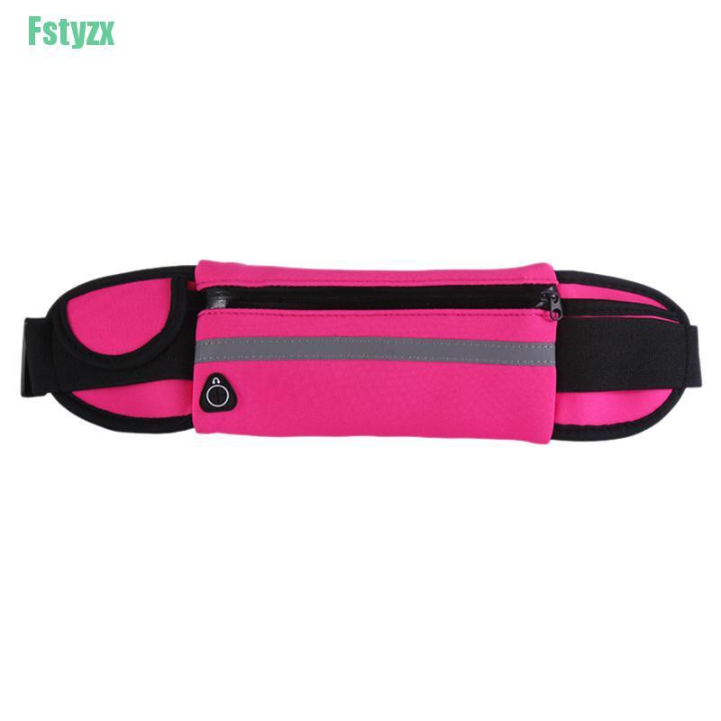 fstyzx Waterproof Running Belt Bum Waist Pouch Fanny Pack Camping Sport Hiking Zip Bag