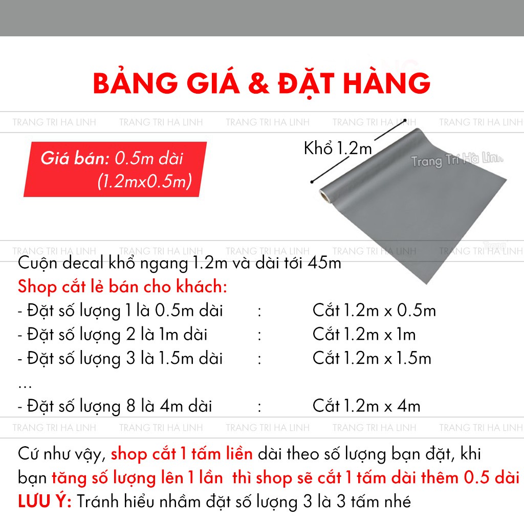 Giấy decal màu nhám sần dán kính dán xe điện thoại màu trắng xám đen khổ 1.2m x 0.5m  đẹp giá rẻ