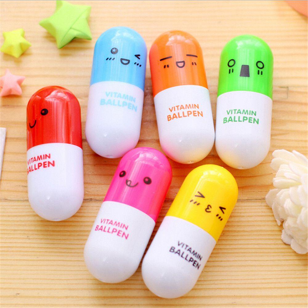 Bút Bi Họa Tiết Hoạt Hình Có Thể Thu Gọn Tiện Dụng