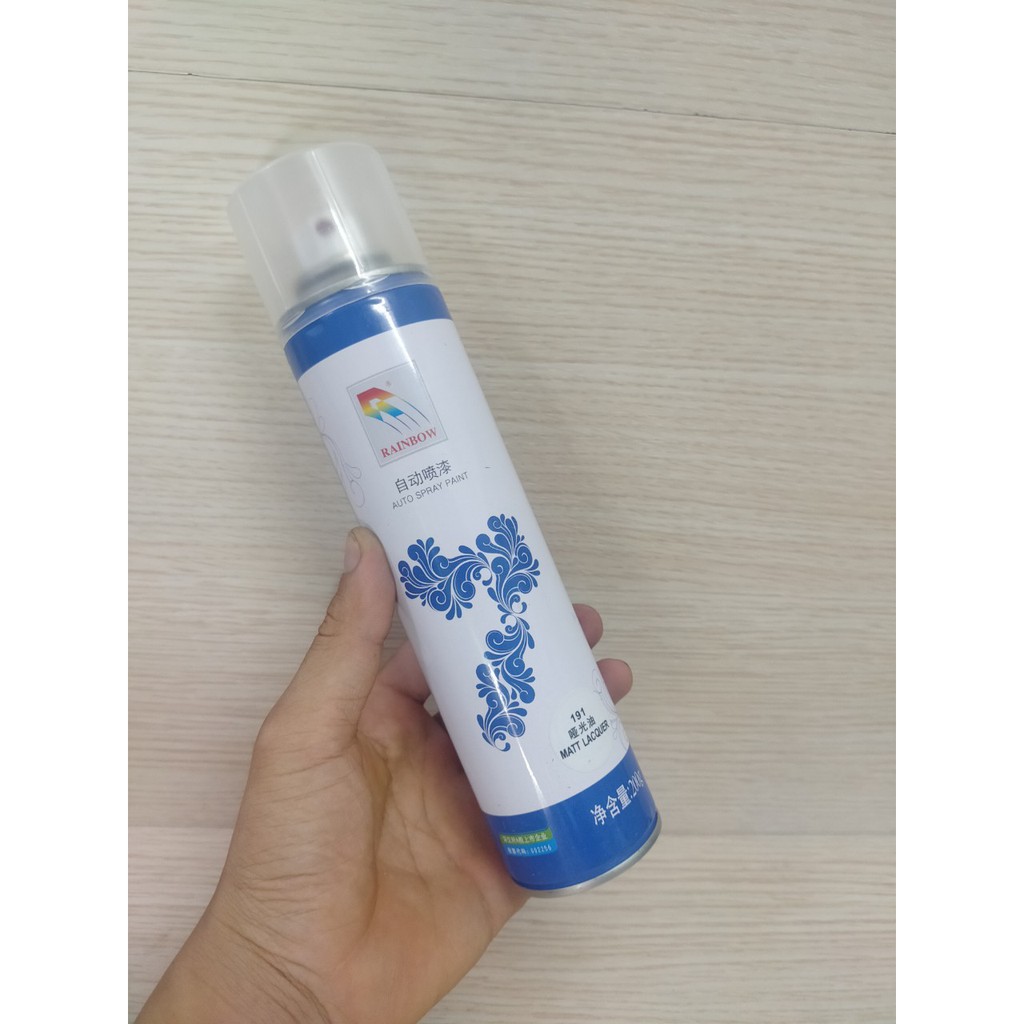 RAINBOW_Chai xịt phủ nhám, trị bóng mờ, trị trầy xướt, tân trang phím mới, touchpad mới, vỏ nhựa mới, phủ sau khi sơn