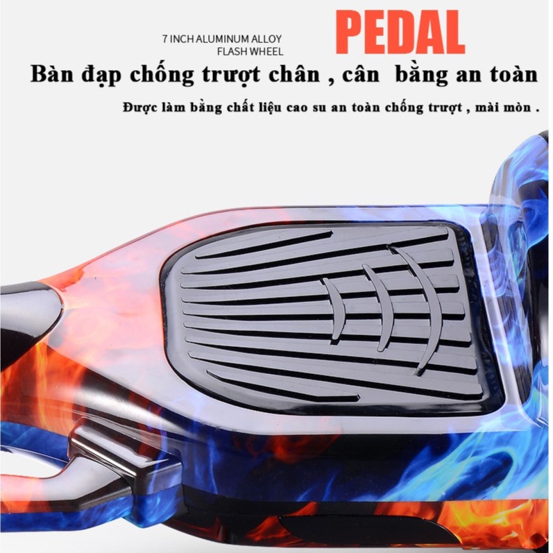 Xe Điện Cân Bằng Cao Cấp Smart Balance Wheel - 6.5 Inch , Kết nối Bluetooth -  3 Màu , Tặng Kèm Tay Cầm