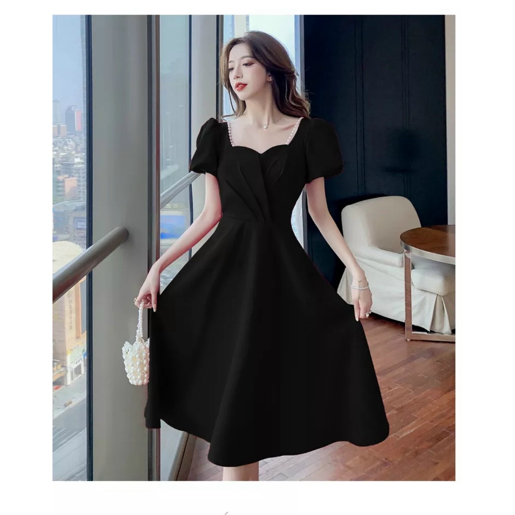 Đầm váy nữ xòe dự tiệc xinh xắn, tôn da với 3 màu chủ đạo siêu hot dành cho các nàng đi chơi, dự tiệc