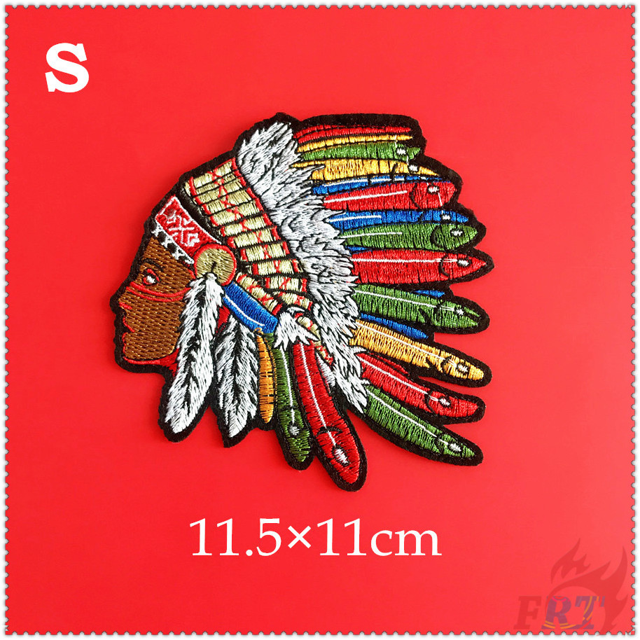 Miếng vá ủi thêu họa tiết lông vũ phong cách Ấn Độ độc đáo