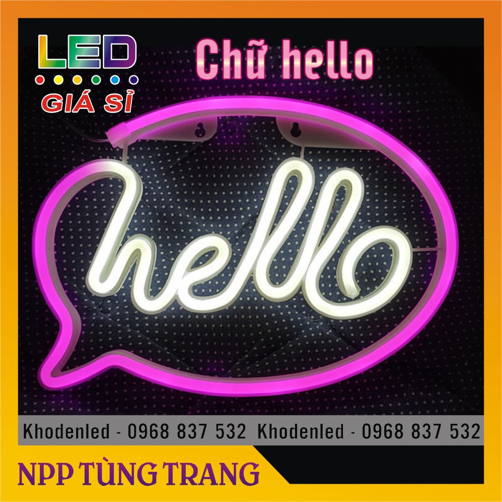 Chữ Home, Love, Hello... NEON SIGN uốn sẵn dùng PIN hoặc cắm USB